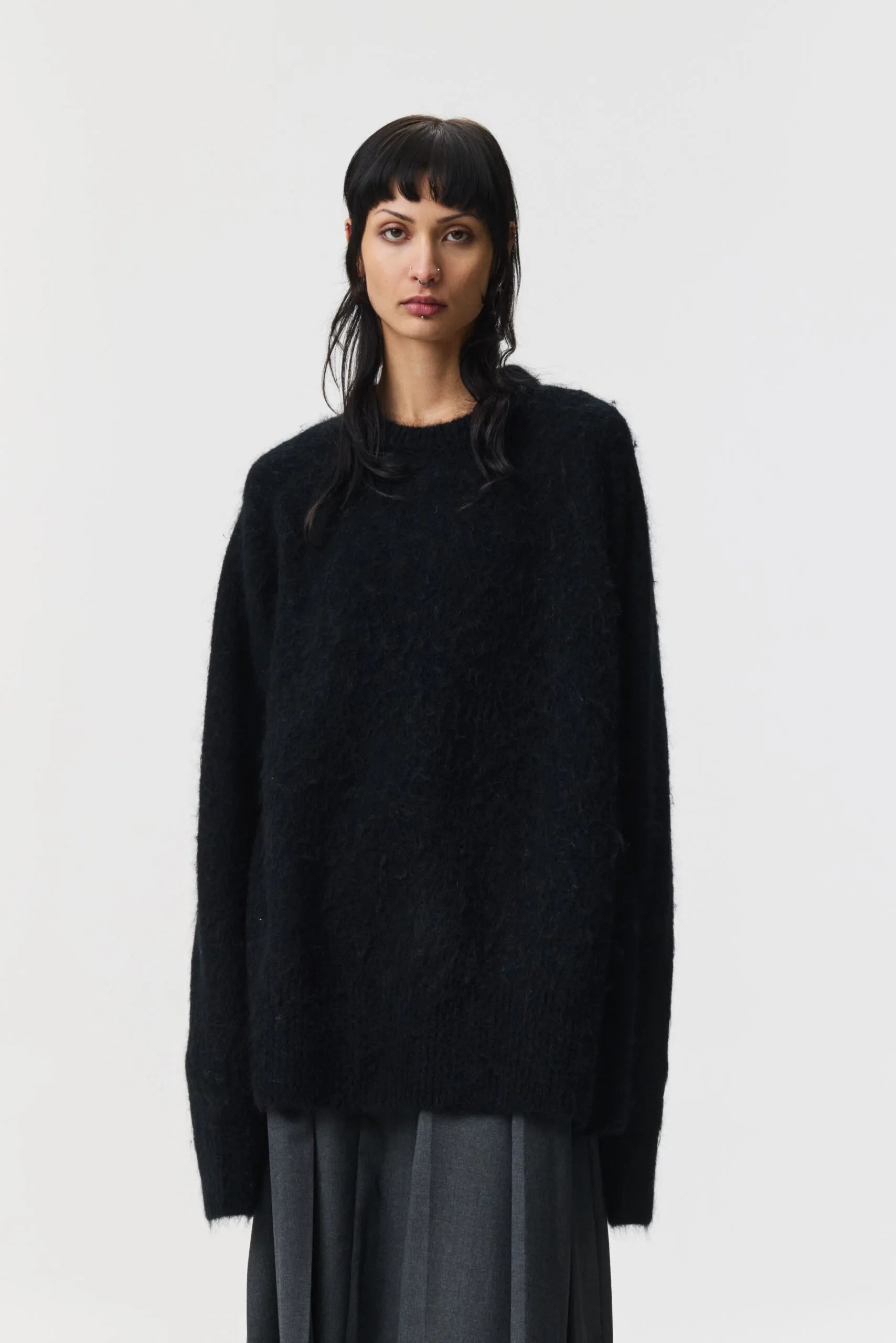 The Nayo Knit by ADNYM Black Sweater