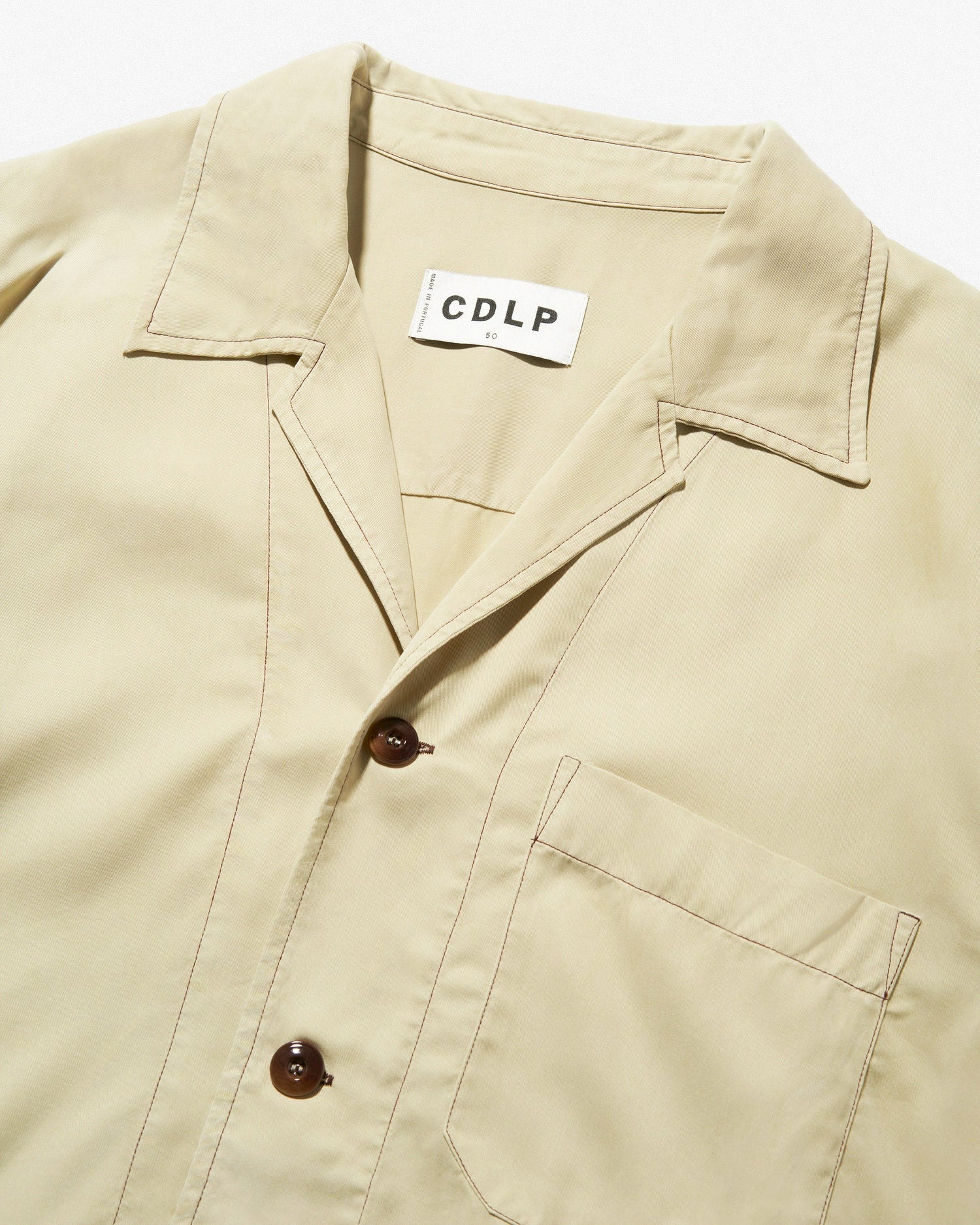 CDLP Men's Pool Shirt in Lemongrass