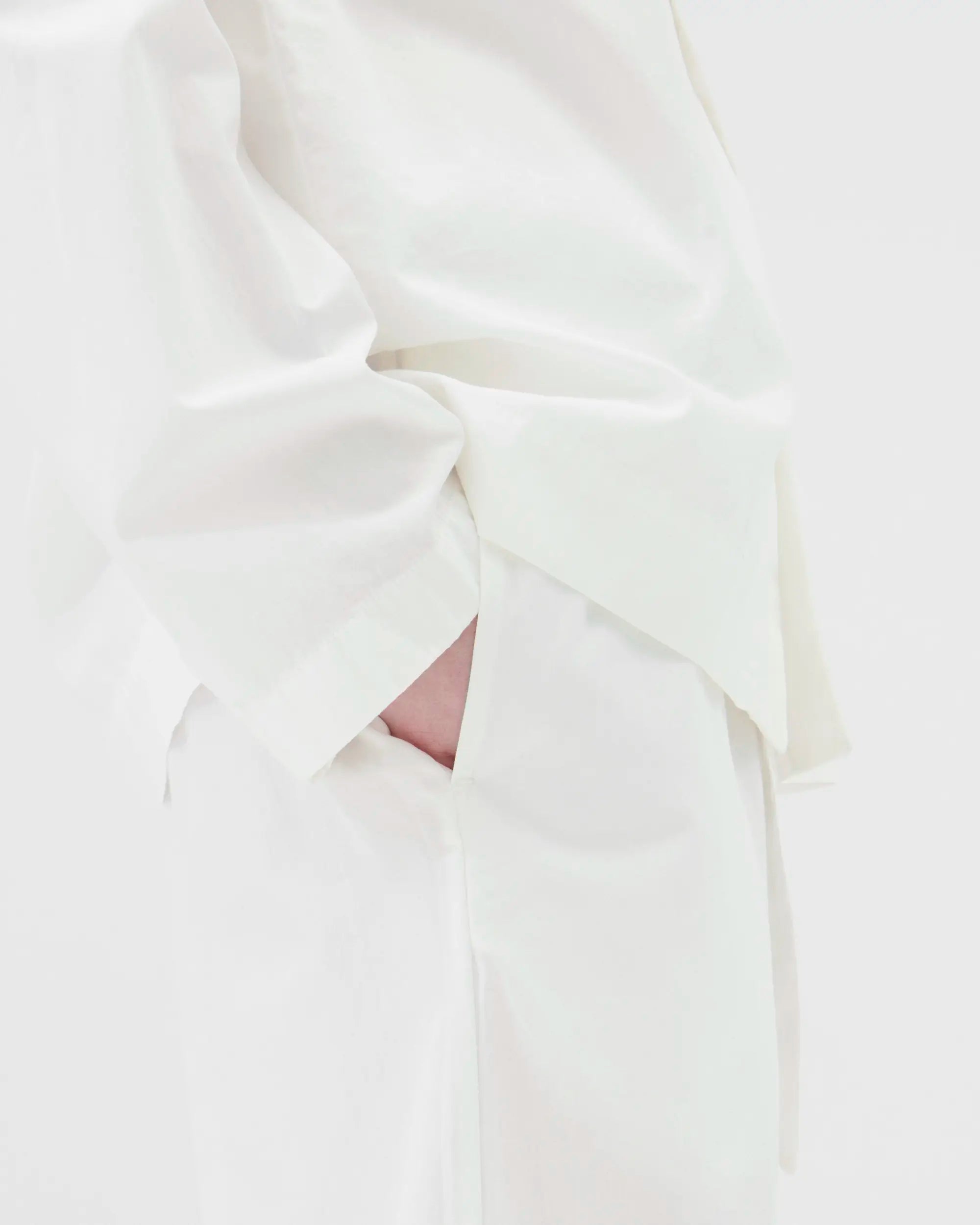 Tekla Poplin Pants in Alabaster White