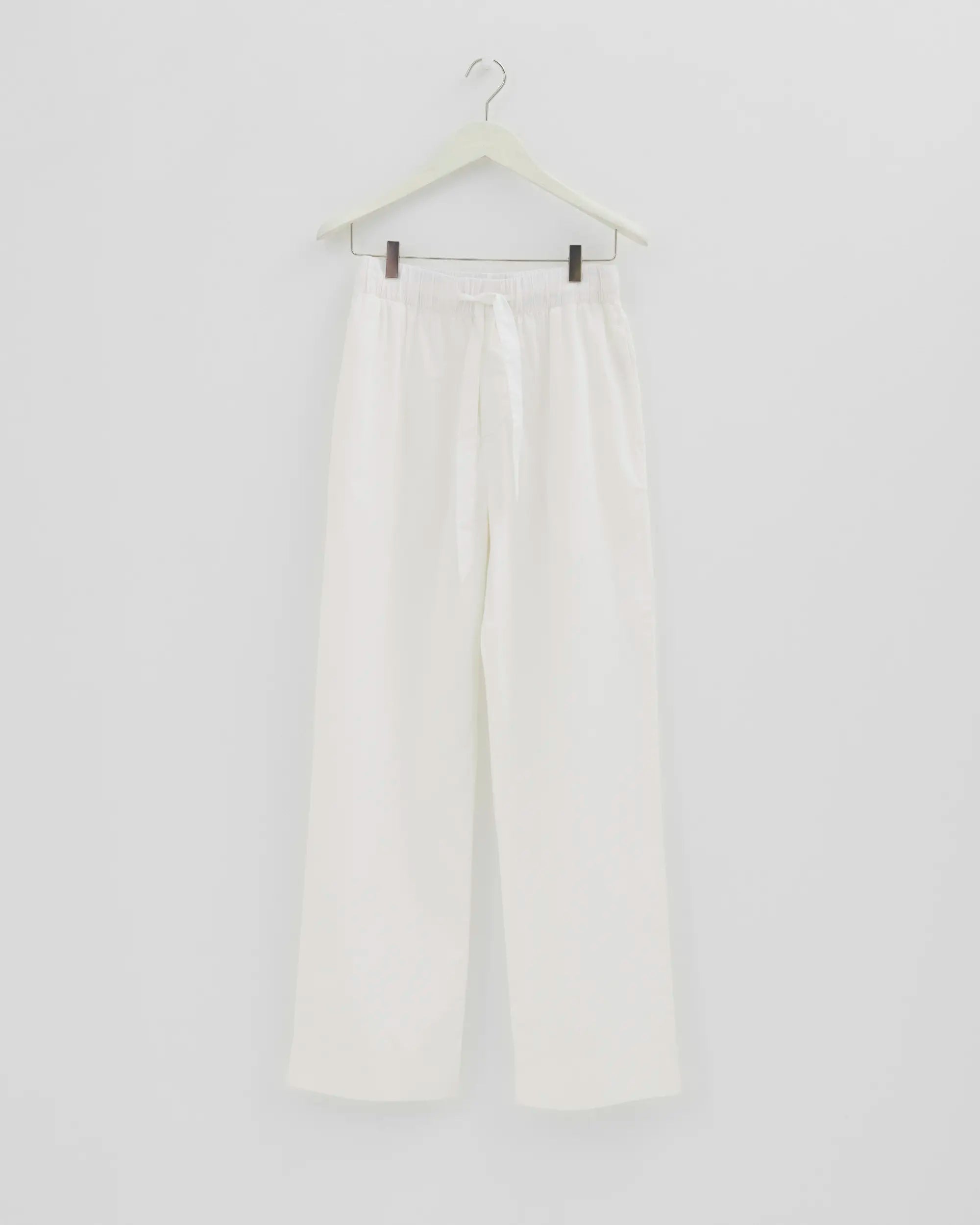 Tekla Poplin Pants in Alabaster White