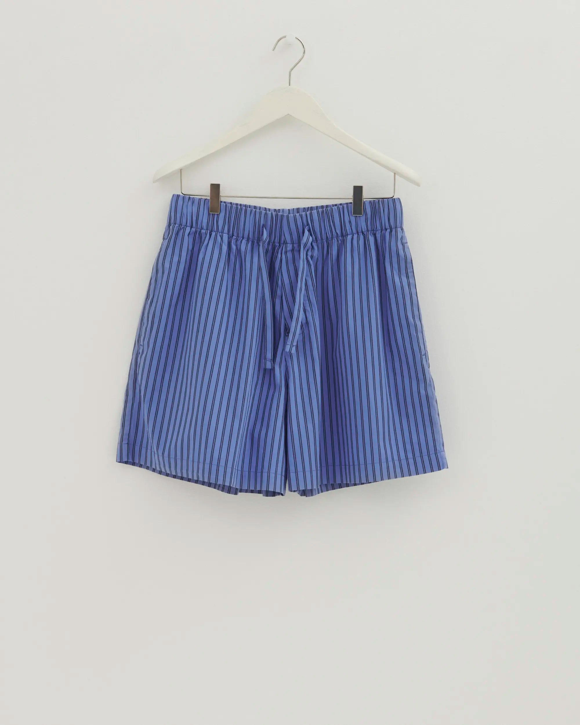 Tekla Boro Poplin Striped Pyjama Shorts