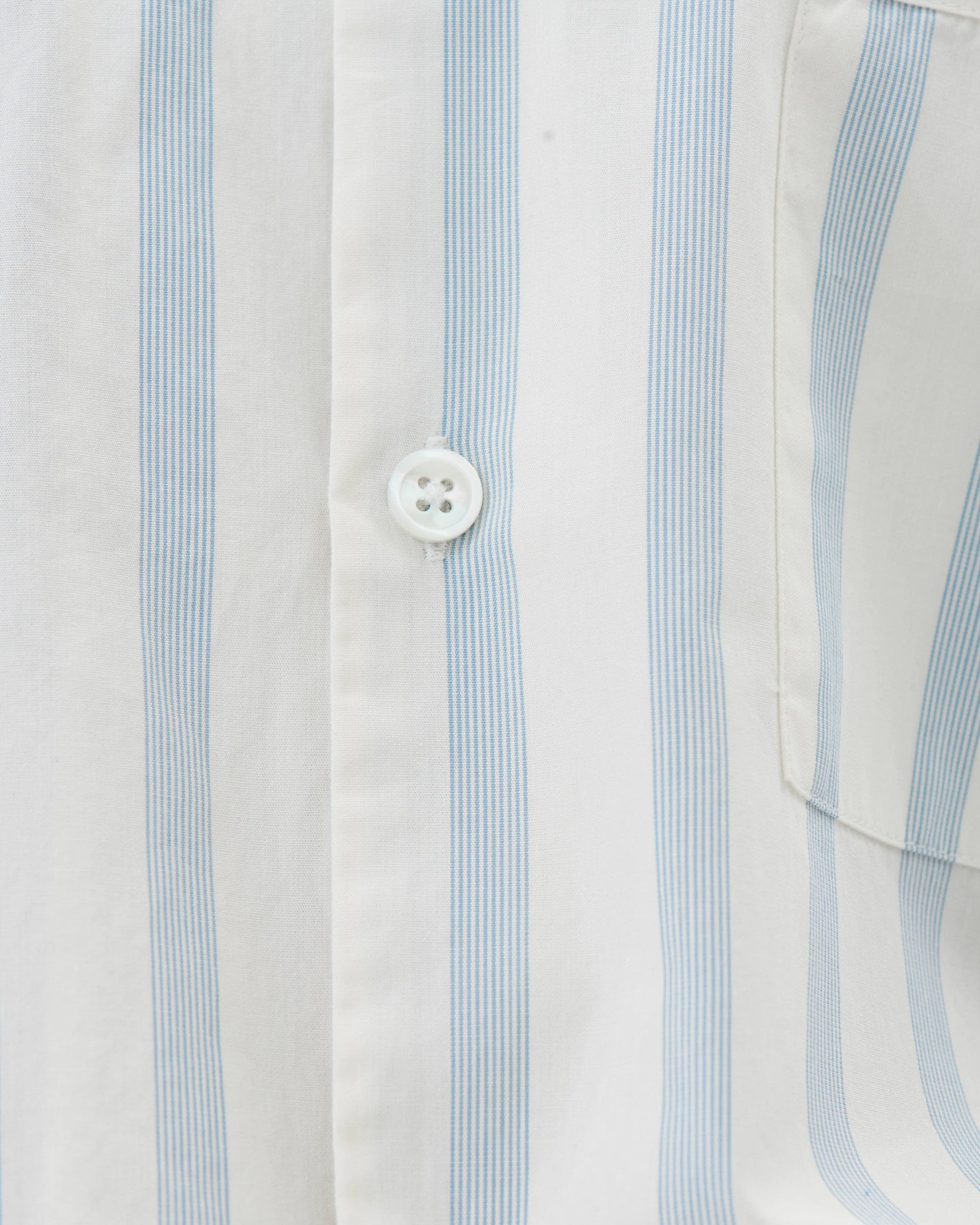 Tekla Poplin Long-Sleeved Shirt in Needle Stripes