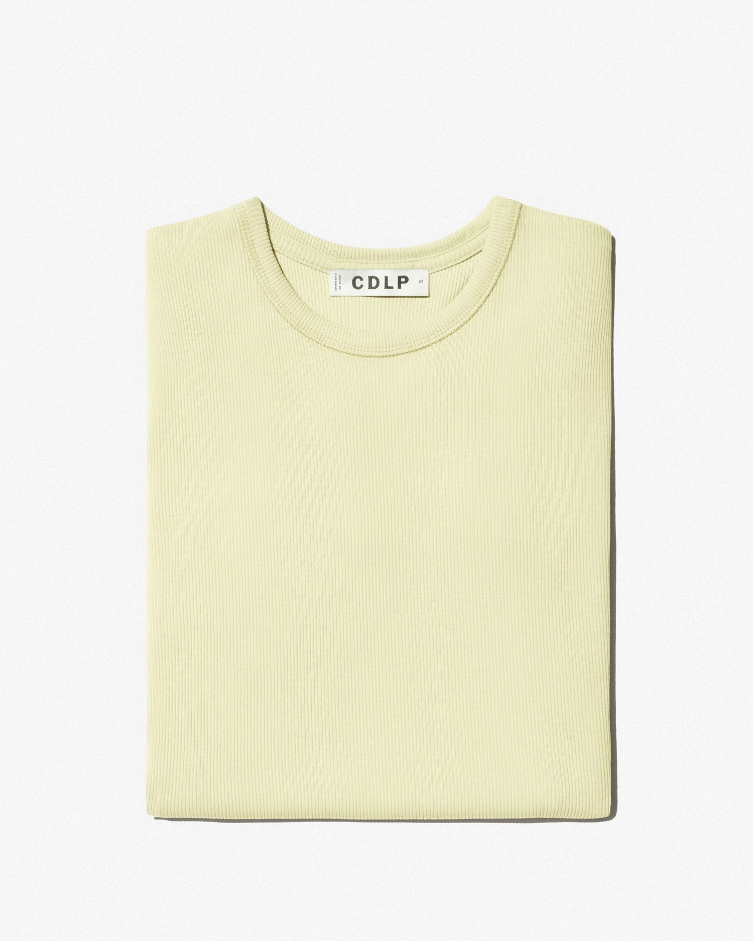 CDLP Women's Rib T-Shirt in Lemongrass