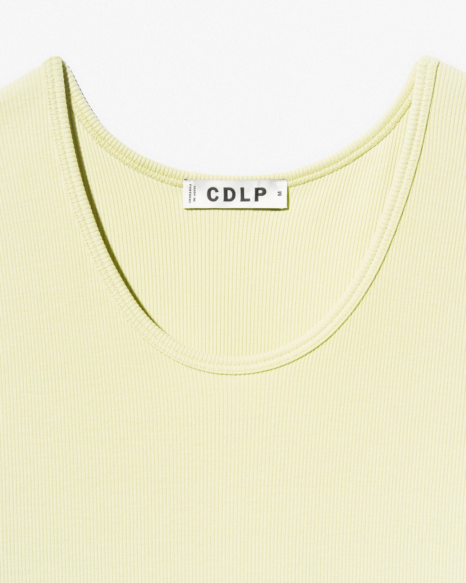 CDLP Men's Rib Tank in Lemongrass