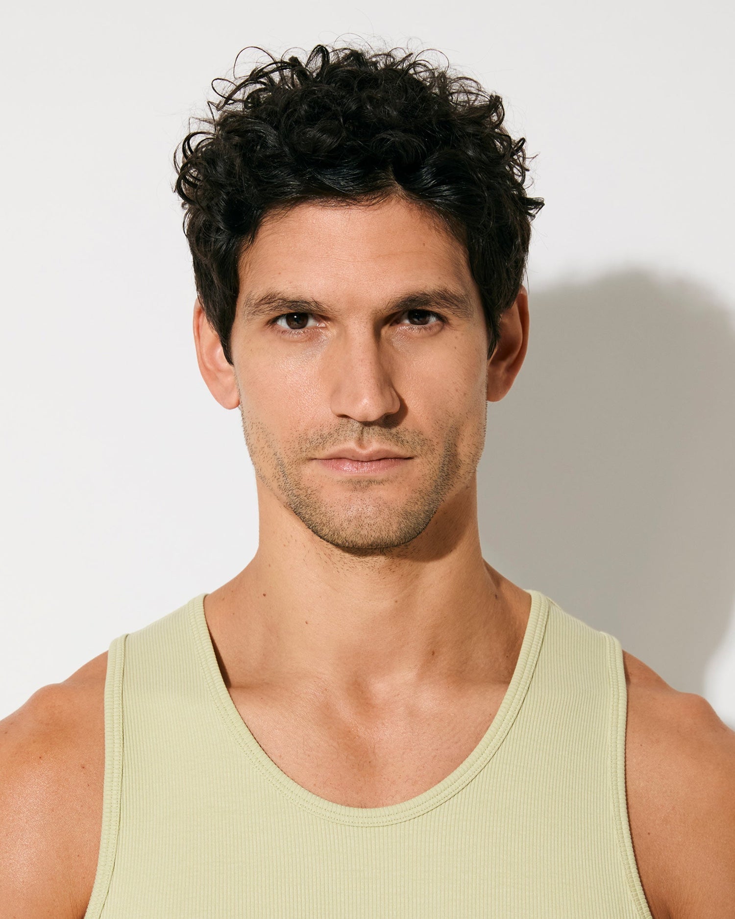 CDLP Men's Rib Tank in Lemongrass