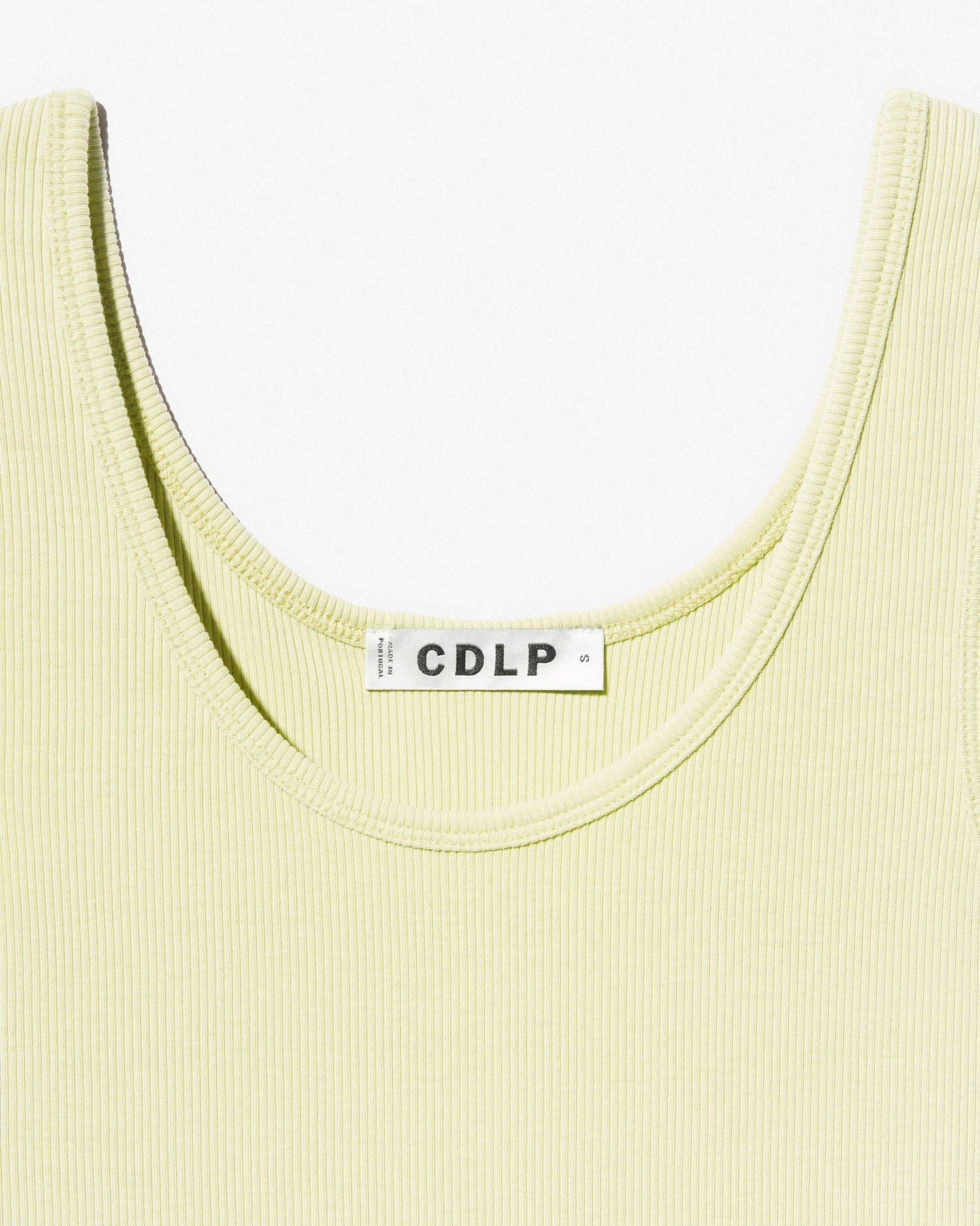CDLP Women's Rib Tank in Lemongrass