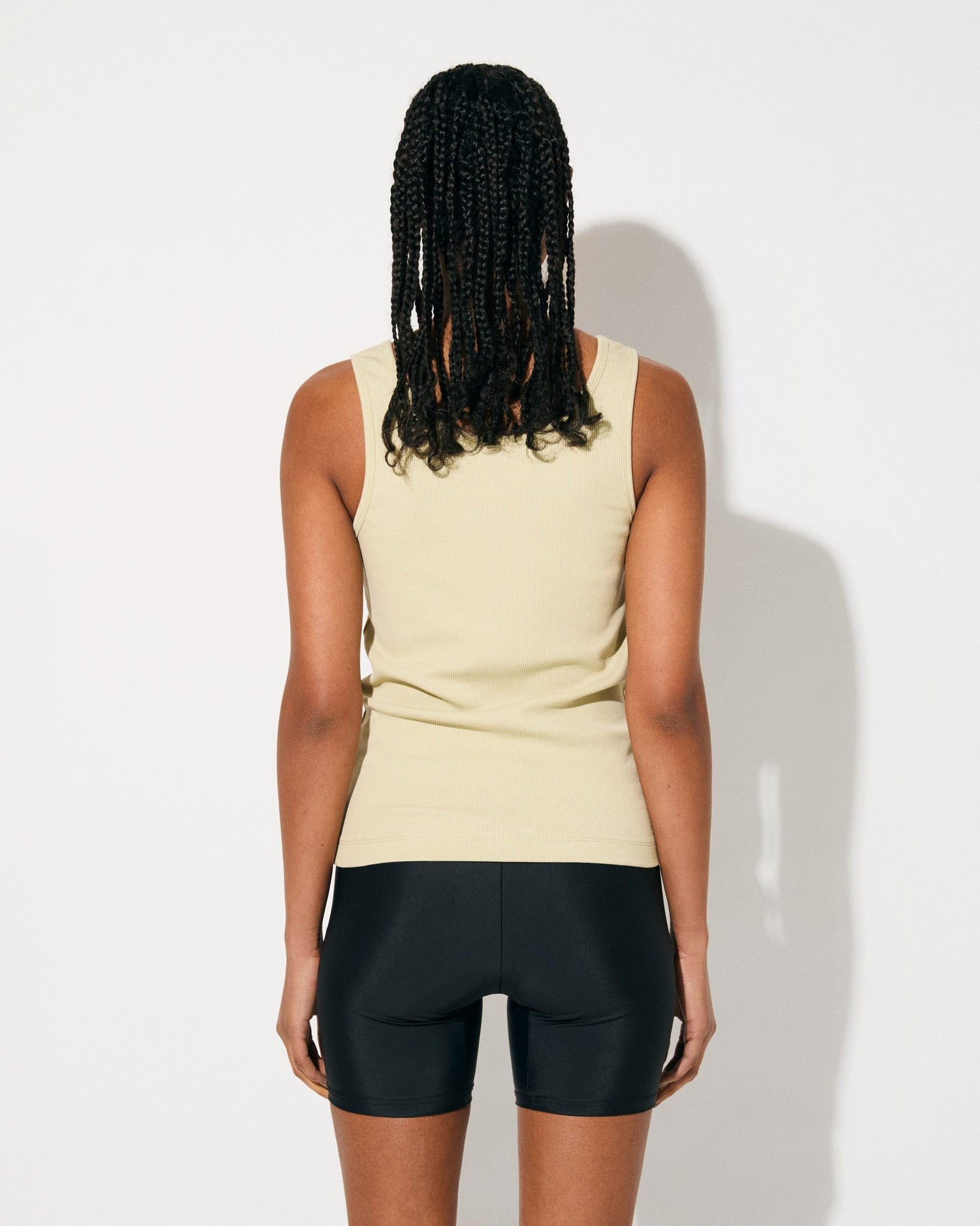 CDLP Women's Rib Tank in Lemongrass