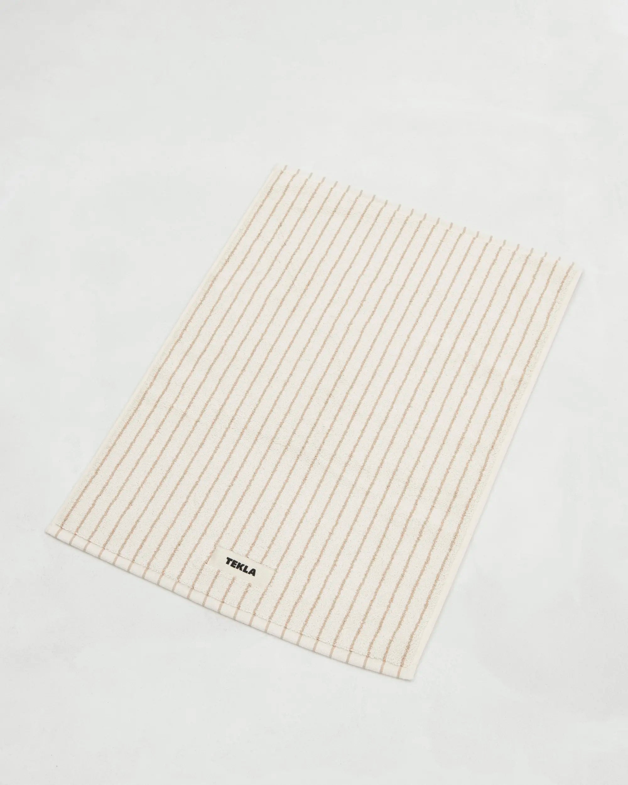 Tekla Striped Bathmat in Sienna