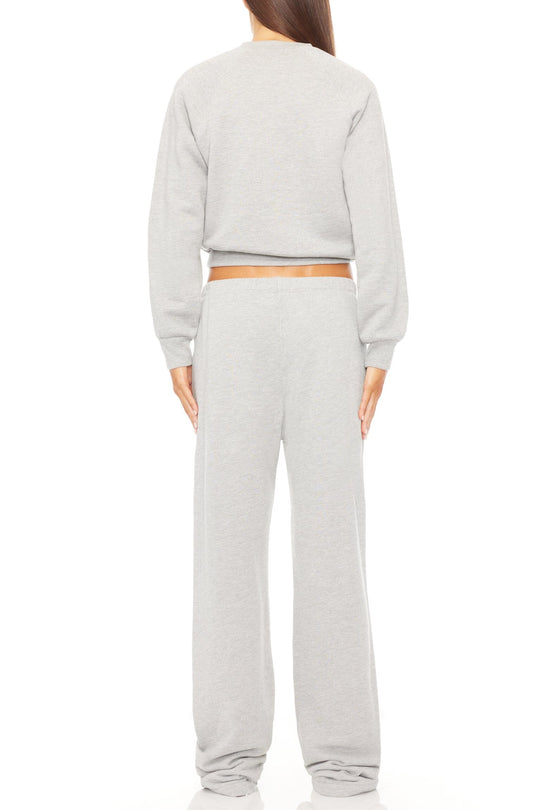 Éterne Straight Leg Sweatpant in Heather Grey