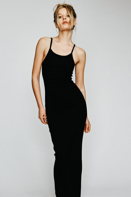 Éterne Tank Maxi Dress in Black