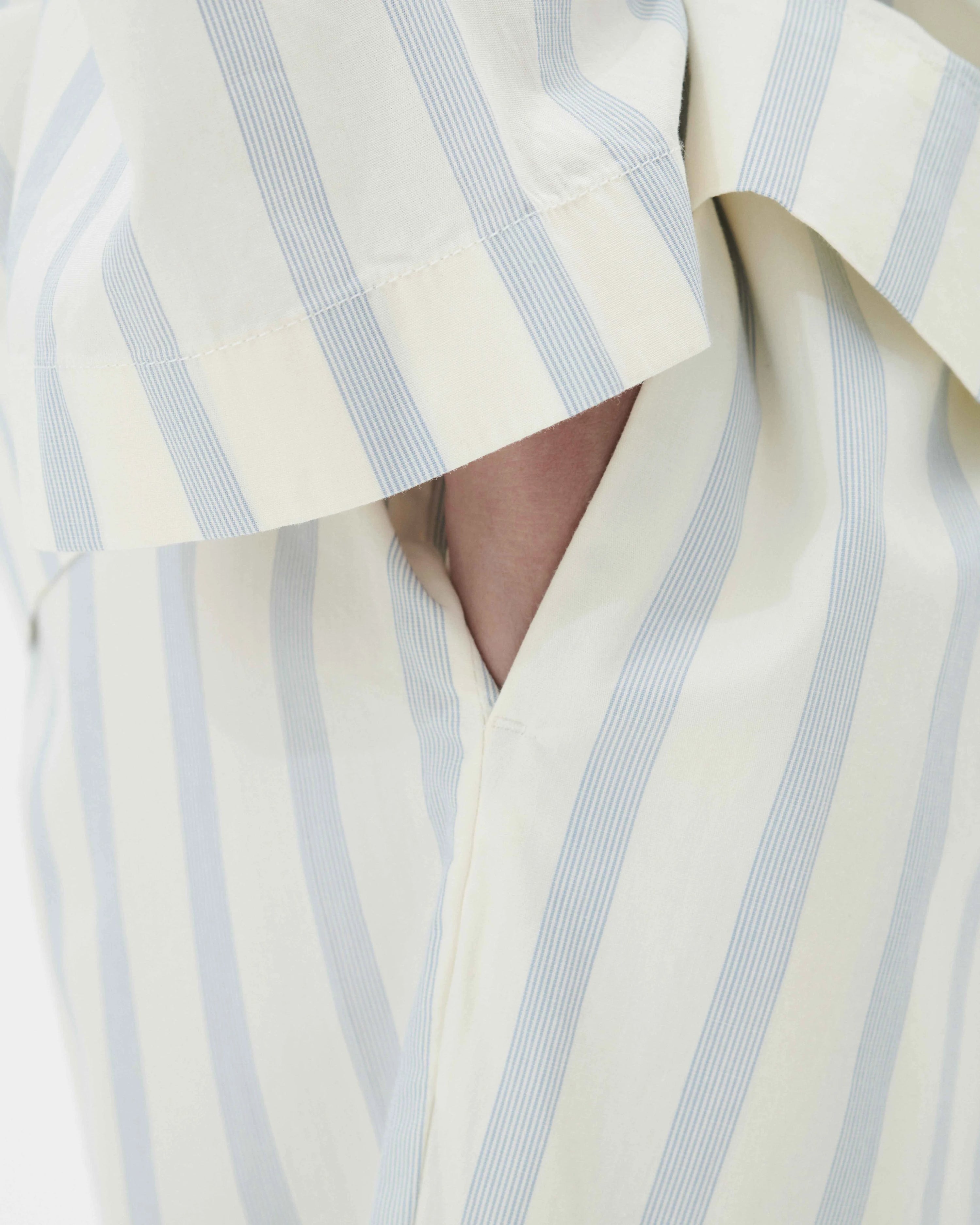 Tekla Poplin Pant in Needle Stripes