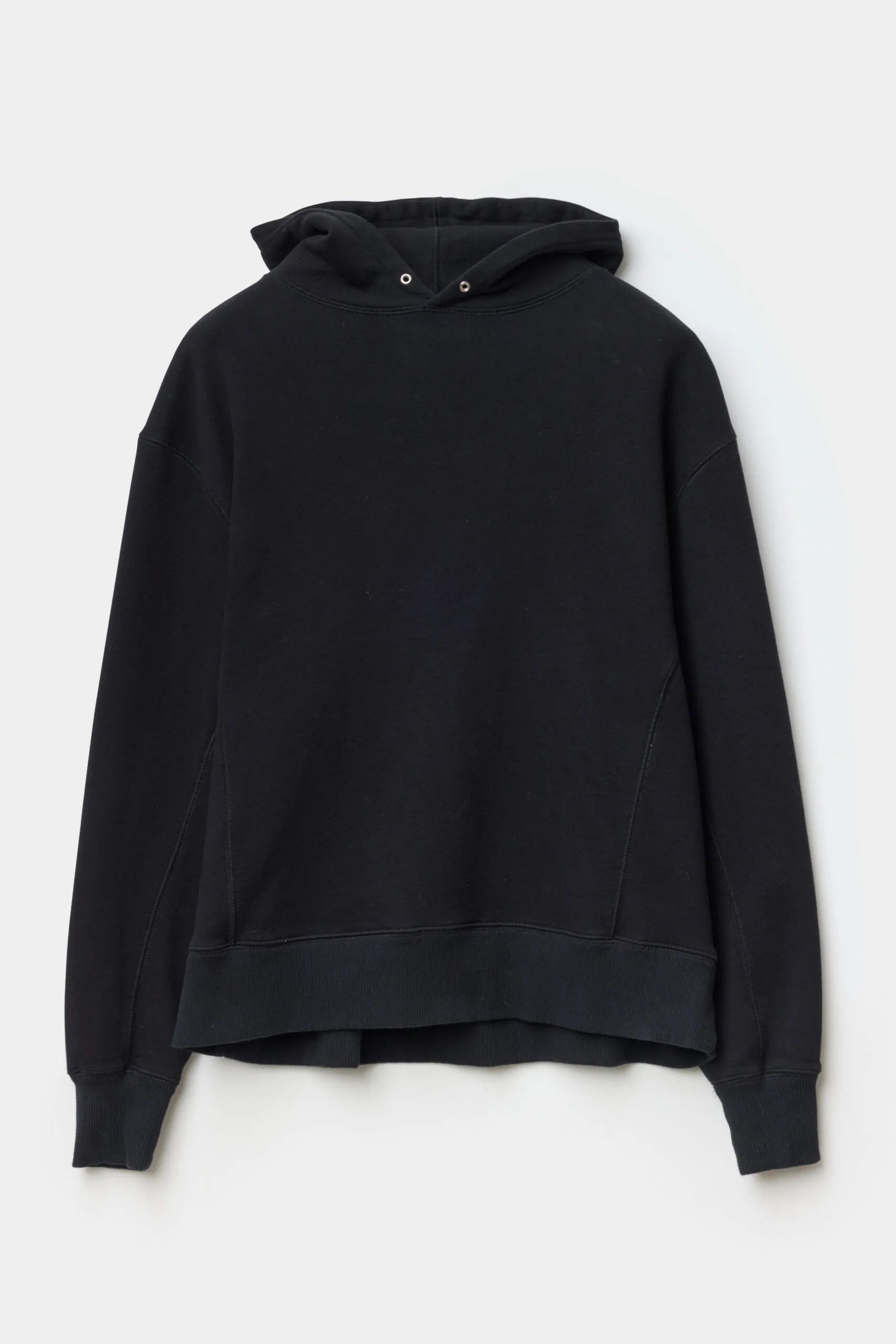 Asi hood oversized boxy fitted hoodie in black by ADNYM from Blackbird Collection's sustainable tops and loungewear for men