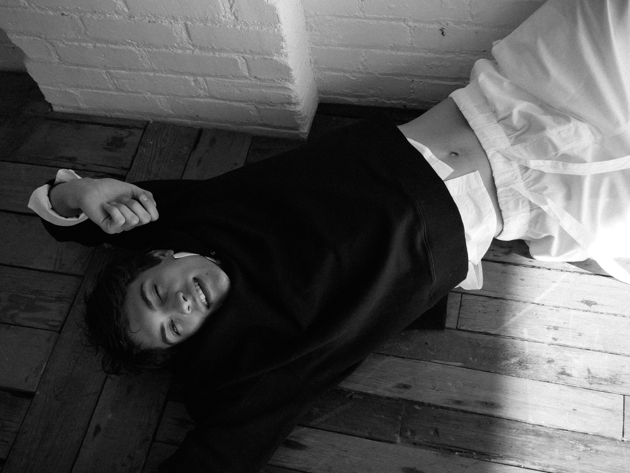 Asi hood oversized boxy fitted hoodie in black by ADNYM from Blackbird Collection's sustainable tops and loungewear for men