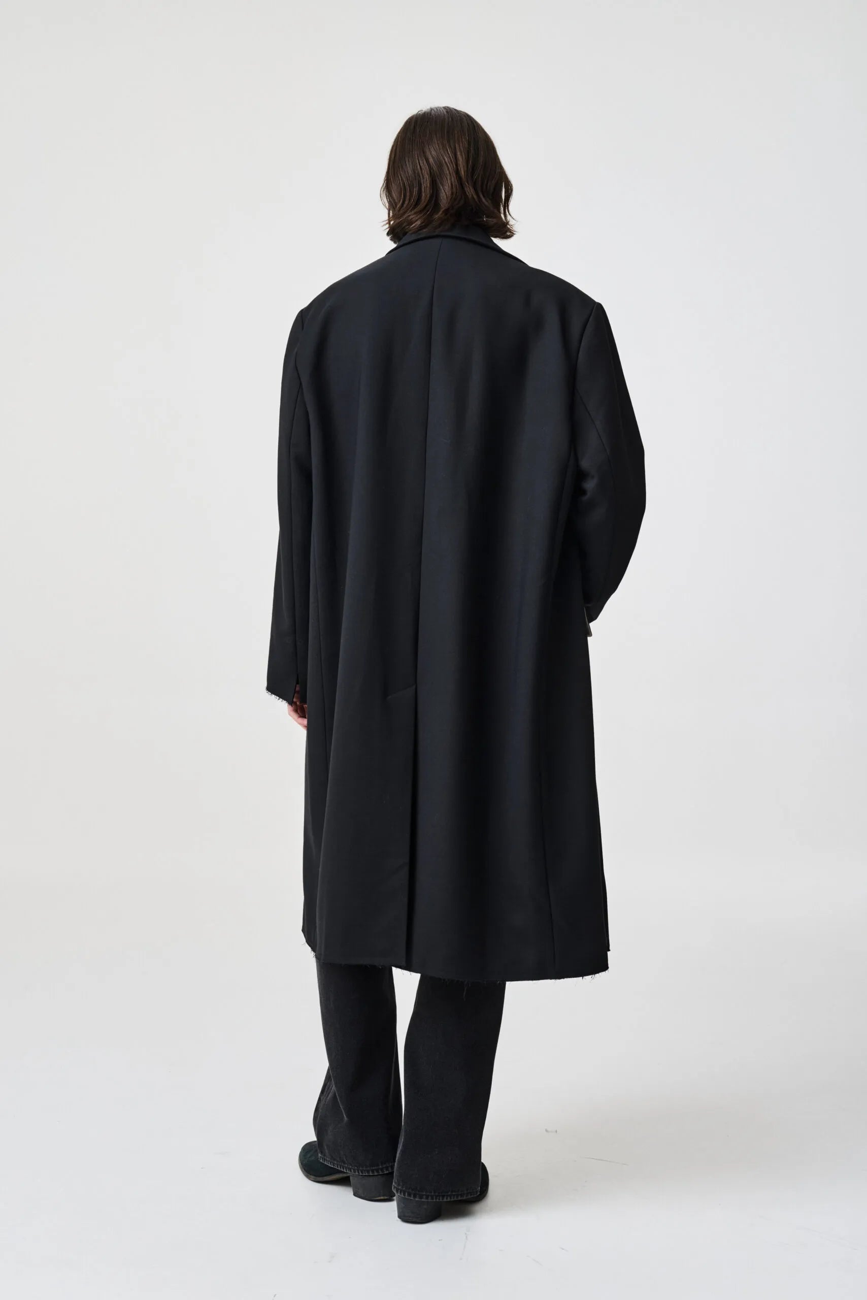 Augi coat menswear-inspired oversized coat by ADNYM from Blackbird Collection's sustainable outerwear for men