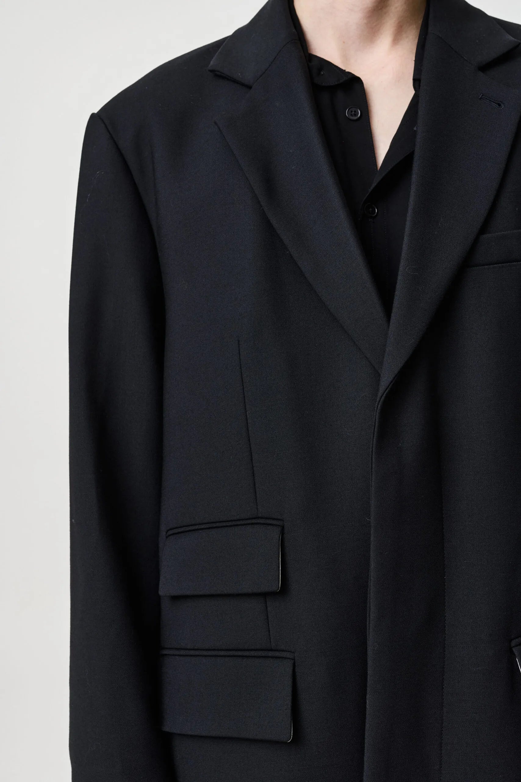 Augi coat menswear-inspired oversized coat by ADNYM from Blackbird Collection's sustainable outerwear for men