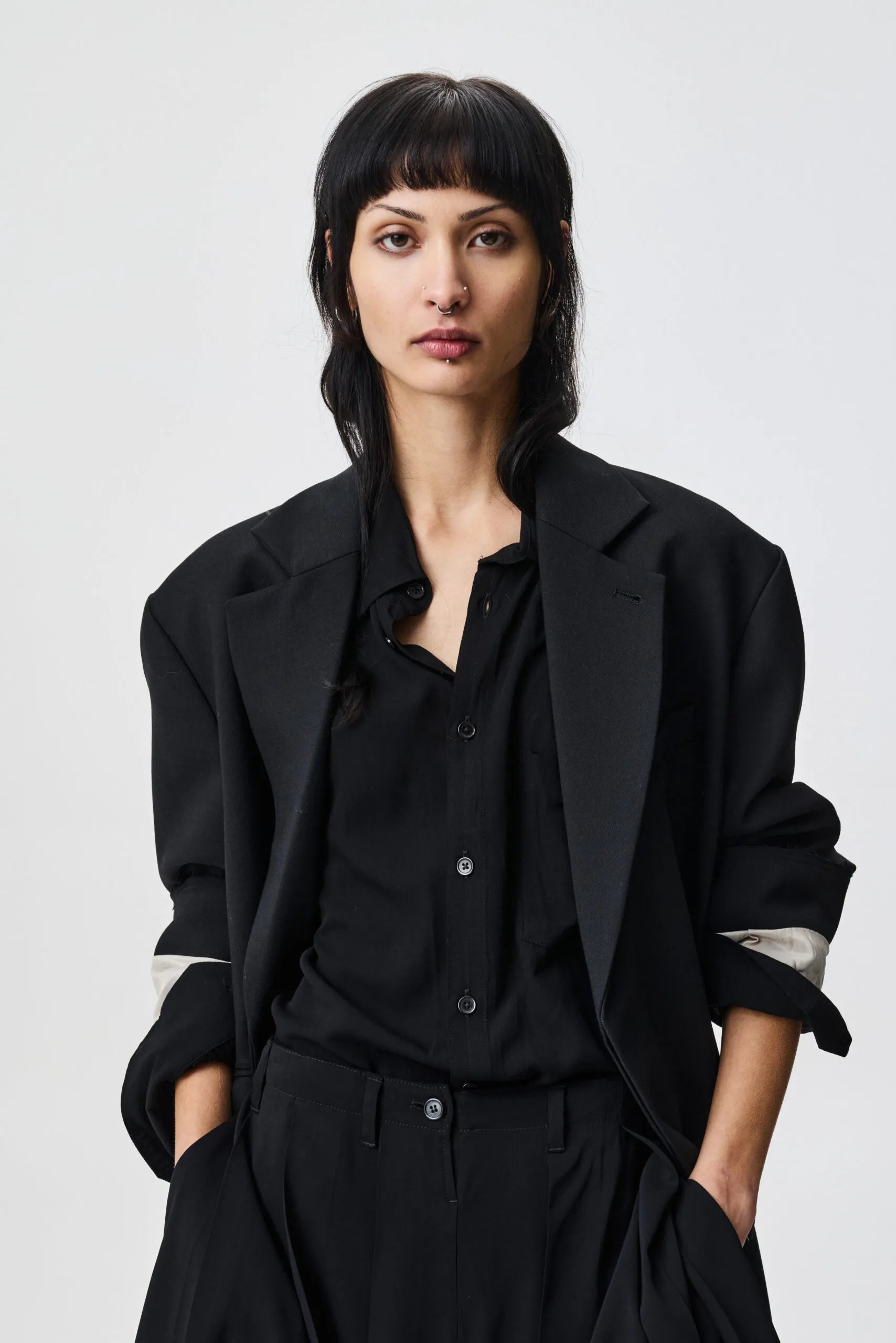 Augi coat menswear-inspired oversized coat by ADNYM from Blackbird Collection's sustainable outerwear for men