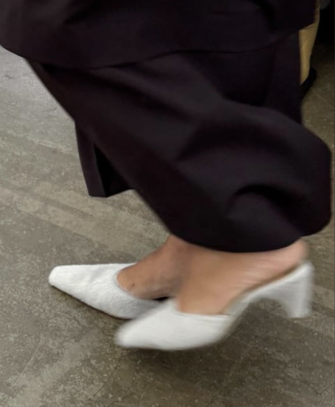 Off-white Bam Bam mules by Anny Nord from Blackbird Collection's sustainable shoes