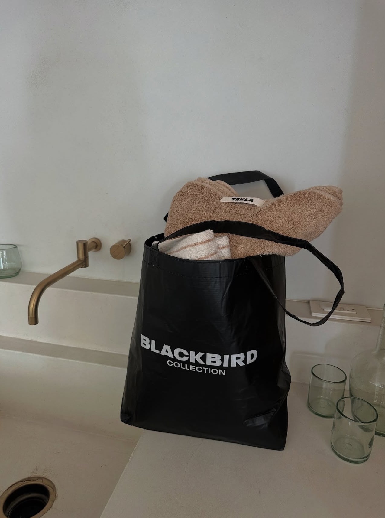 The Blackbird tote bag from Blackbird Collection's sustainable accessories