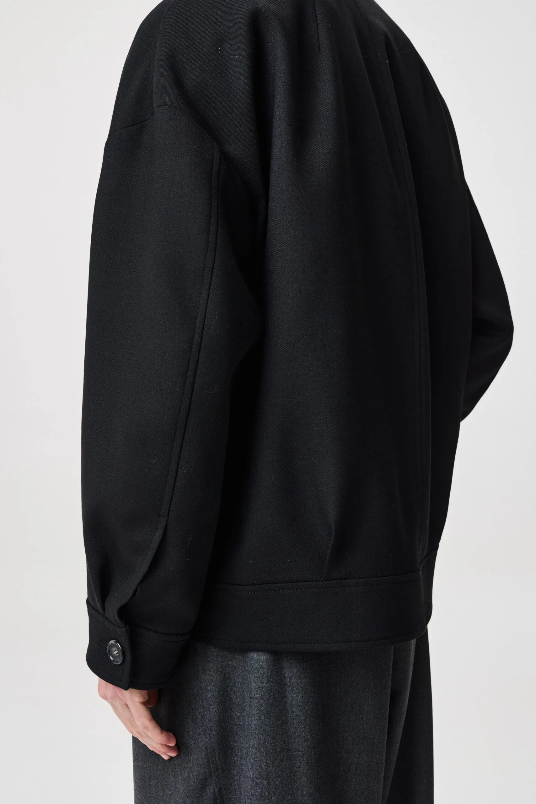 Carrington pleated jacket by ADNYM from Blackbird Collection's sustainable men's outerwear collection