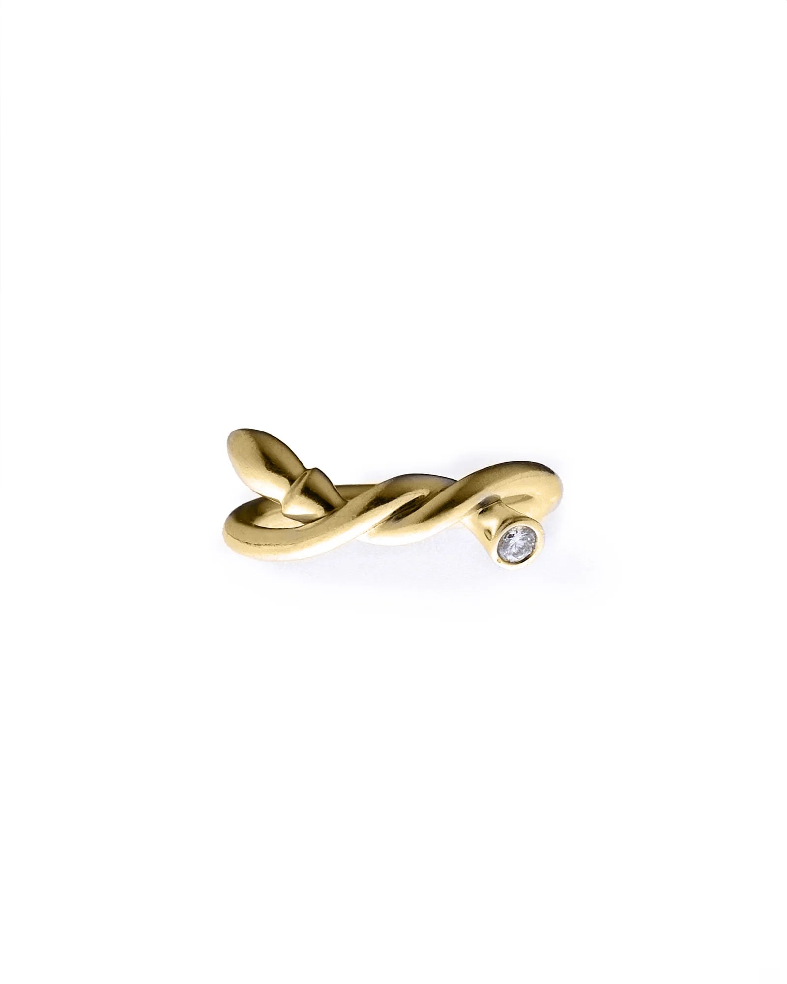 Cherry ring by Triptych in gold from Blackbird Collection's sustainable jewelry and accessories collection
