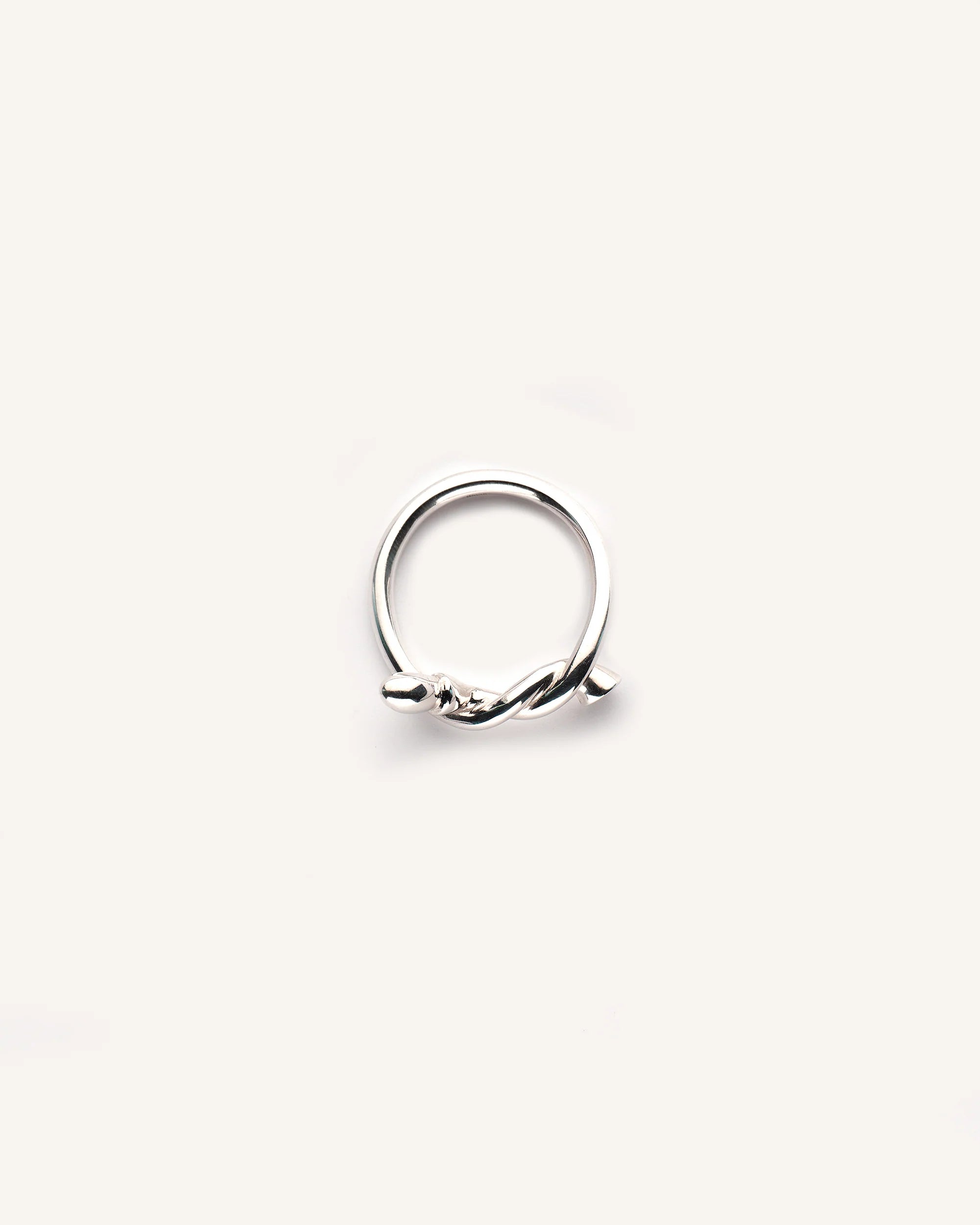 Cherry ring by Triptych in silver from Blackbird Collection's sustainable jewelry and accessories collection