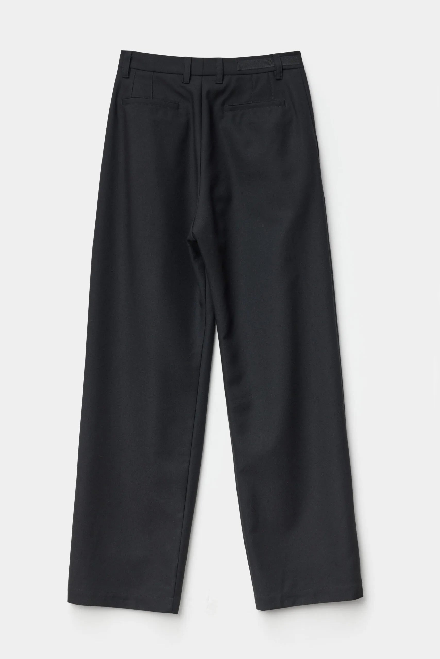 Tuck trouser triple pleated wide trouser with taper in black by ADNYM from Blackbird Collection's sustainable men’s fashion