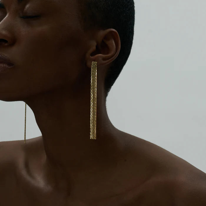 Anissa Kermiche Thin Fil D'or Earrings