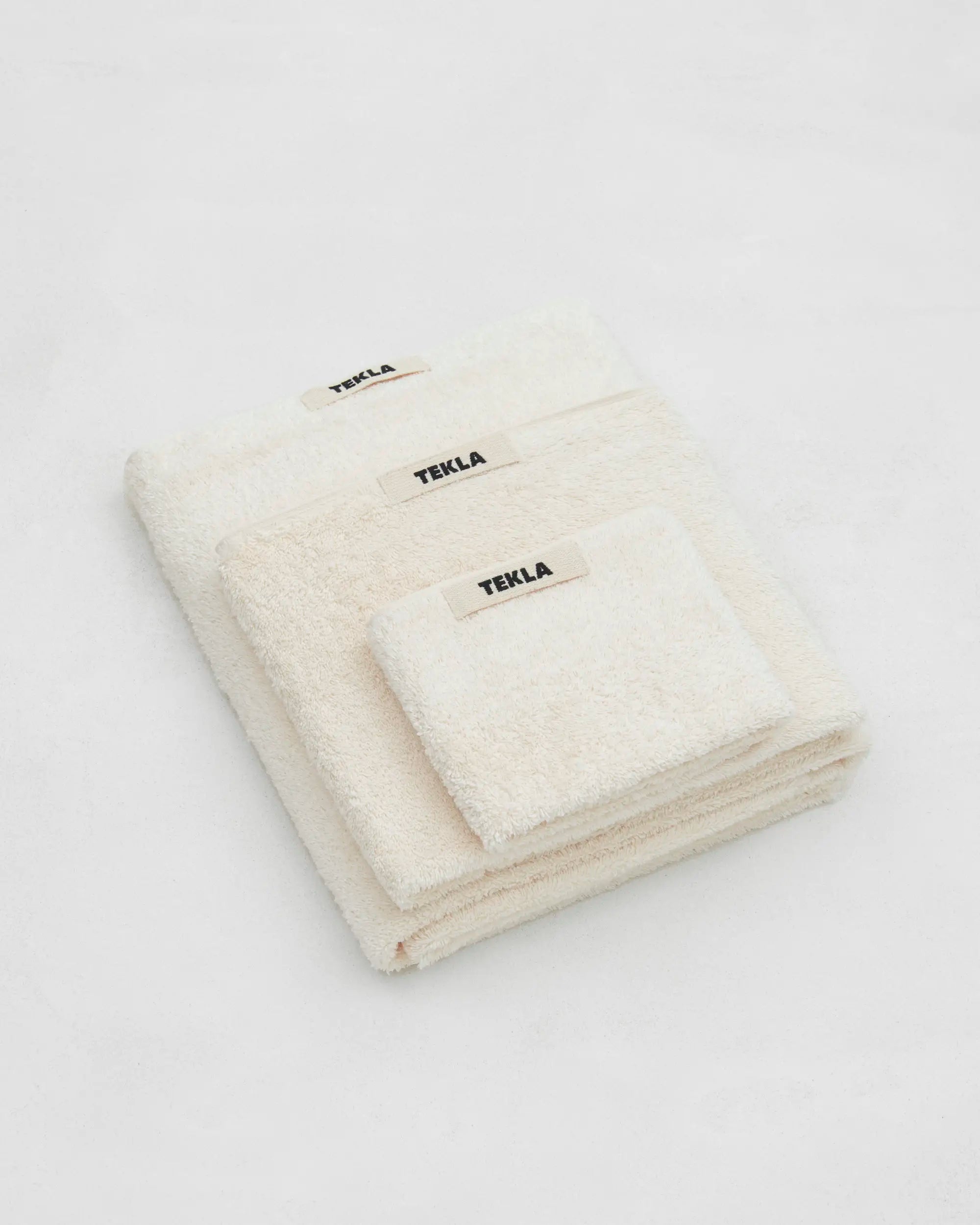 Tekla Towels in Ivory