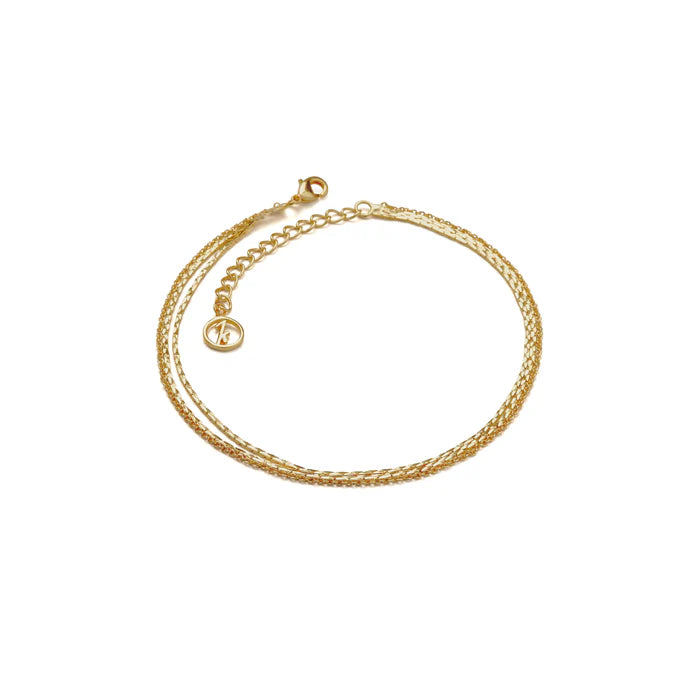 Anissa Kermiche Triple Chain Anklet