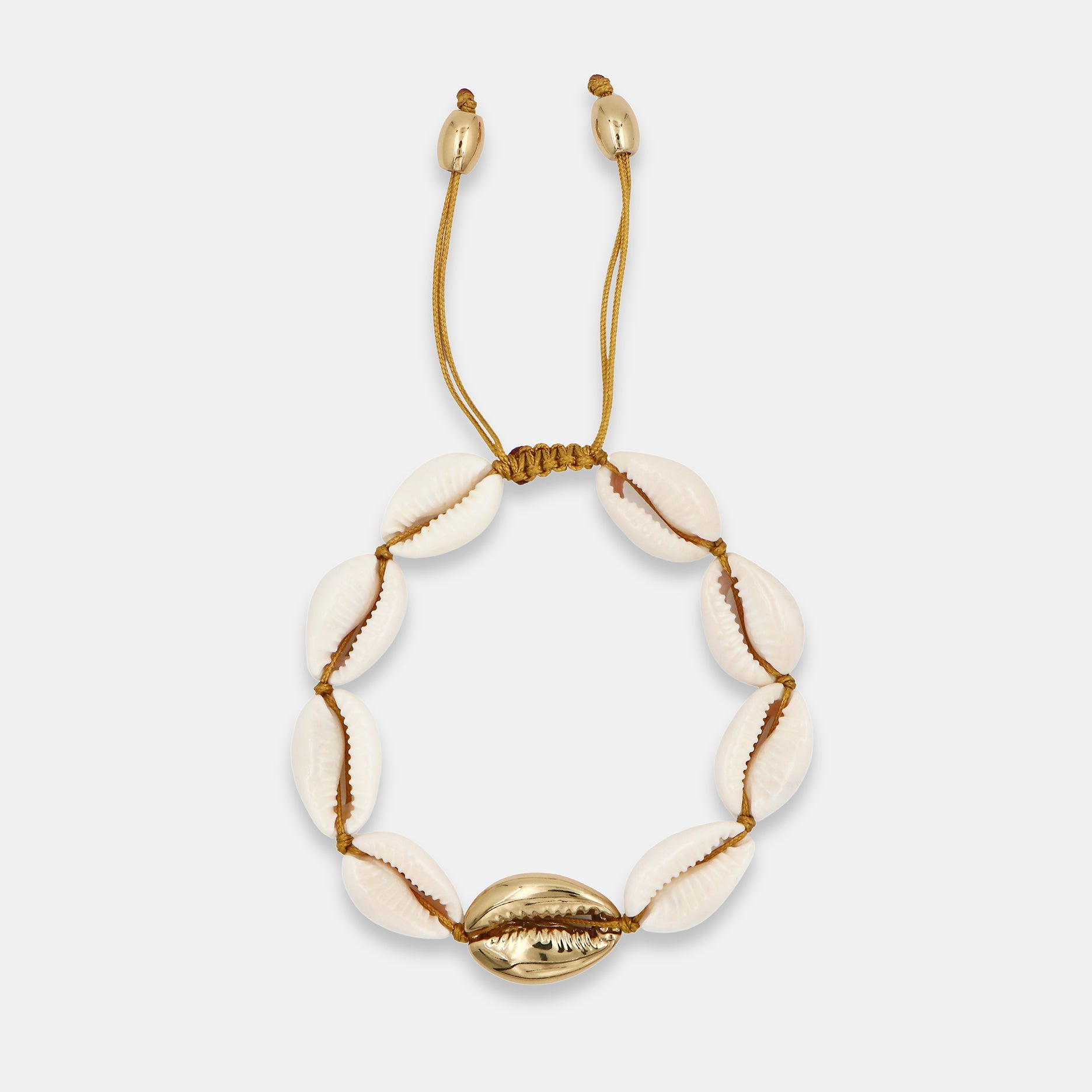 The Concha Natural Large Puka Bracelet by Tohum