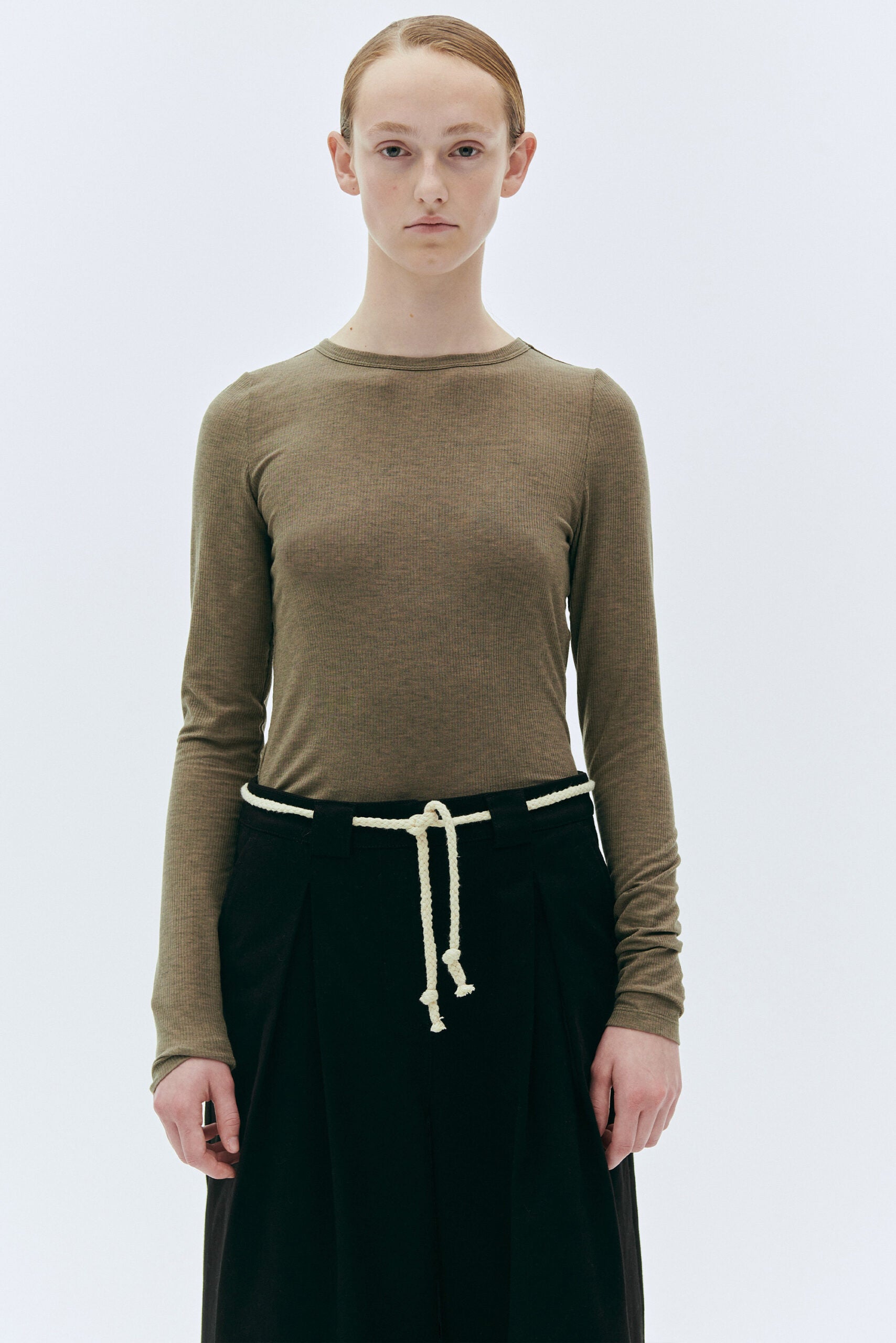 The Garment Bella Wool Tee in Olive